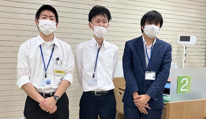 男性社員も多数活躍中です。しっかりフォローします♪