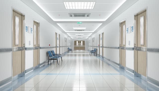国立病院の廊下
