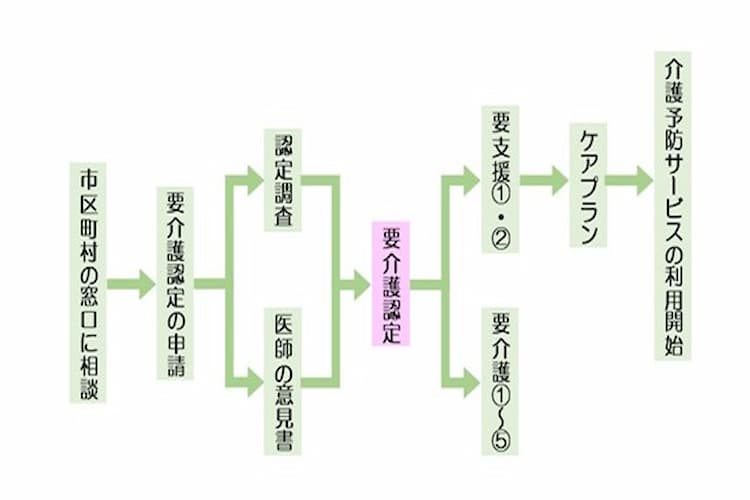 要支援2のサービスを受けるまでの流れ